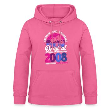 2008 Birthday Perspective - Women's Hoodie - pink - Front - AI Model Female 172 light (172cm)