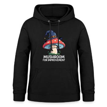 Magischer Pilz mit Zauberhut - Frauen Hoodie - Schwarz - Vorne - AI Model Female 172 light (172cm)