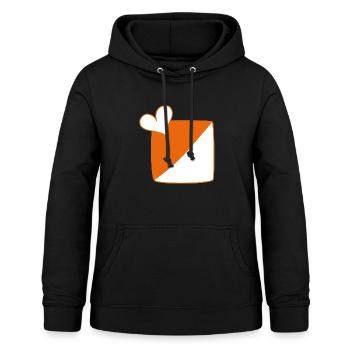 Herz_IloveOL - Frauen Hoodie - Schwarz - Vorne - AI Model Female 172 light (172cm)