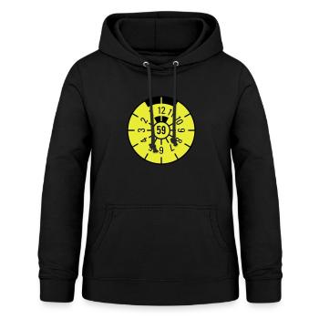 TÜV 1959 - Frauen Hoodie - Schwarz - Vorne - AI Model Female 172 light (172cm)