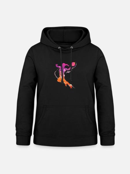 handball female de - Frauen Hoodie - Schwarz