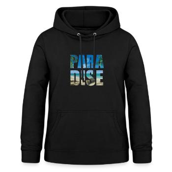 Paradies Karibik Sandstrand Badeurlaub - Frauen Hoodie - Schwarz - Vorne - AI Model Female 172 light (172cm)