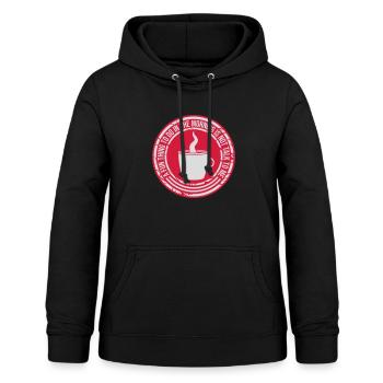 ne me parle pas - Sweat à capuche Femme - noir - Devant - AI Model Female 172 light (172cm)