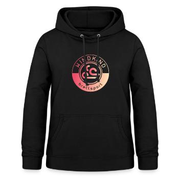 Surfen - Frauen Hoodie - Schwarz - Vorne - AI Model Female 172 light (172cm)