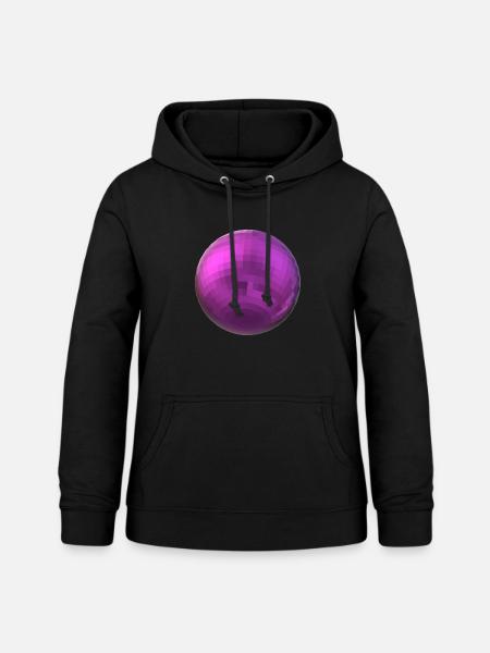 Lila Kugel - Frauen Hoodie - Schwarz