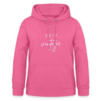 Vintage 2019 Anniversary - Women's Hoodie - pink - Front - AI Model Female 172 light (172cm)