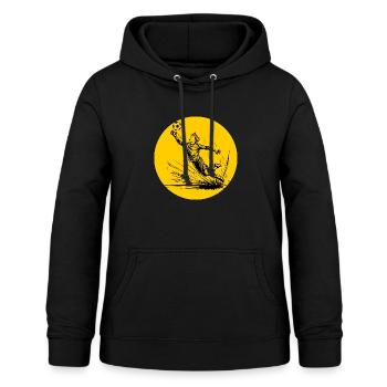 Torwart (schwarz-gelb) - Frauen Hoodie - Schwarz - Vorne - AI Model Female 172 light (172cm)