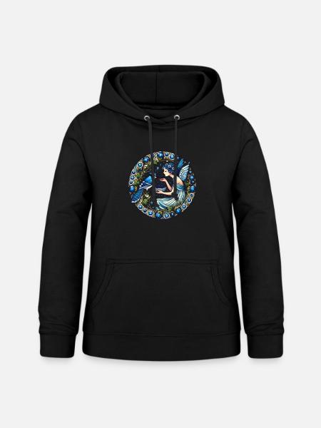 Blauhäher Fee - Frauen Hoodie - Schwarz