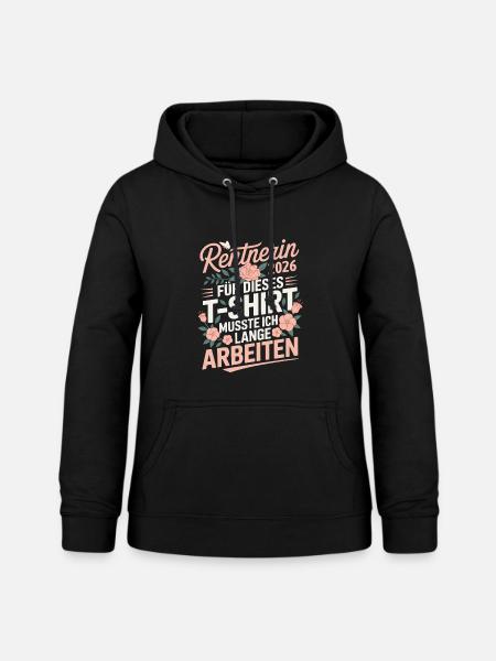 Rentnerin 2026 - Frauen Hoodie - Schwarz