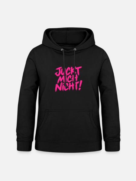 Juckt mich nicht - Cooler Spruch - Frauen Hoodie - Schwarz