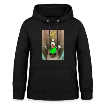 Ich kann. Aber ich werde es nicht tun. - Frauen Hoodie - Schwarz - Vorne - AI Model Female 172 light (172cm)