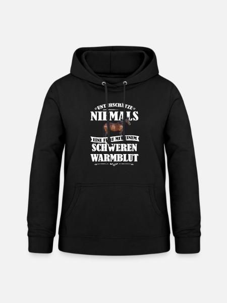 Warmblut Pferde Shirt-UNF - Frauen Hoodie - Schwarz