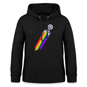 Star Trek Discovery Gay Pride Flug - Frauen Hoodie - Schwarz - Vorne - AI Model Female 172 light (172cm)