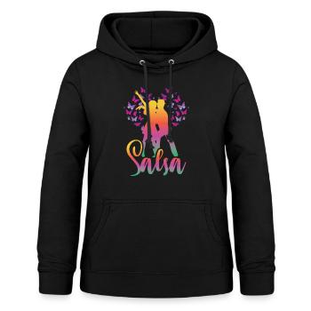 salsa - Sweat à capuche Femme - noir - Devant - AI Model Female 172 light (172cm)
