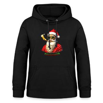 Santa Claus California - Frauen Hoodie - Schwarz - Vorne - AI Model Female 172 light (172cm)