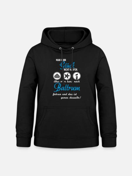 Glück Baltrum - Frauen Hoodie - Schwarz