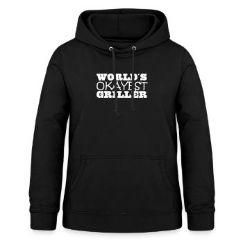 world's okayest griller - Women's Hoodie - black - Front - AI Model Female 172 light (172cm)
