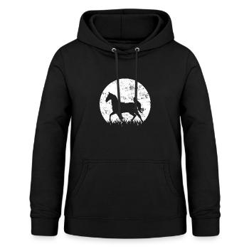 Horse Horses Riding - Women's Hoodie - black - Front - AI Model Female 172 light (172cm)
