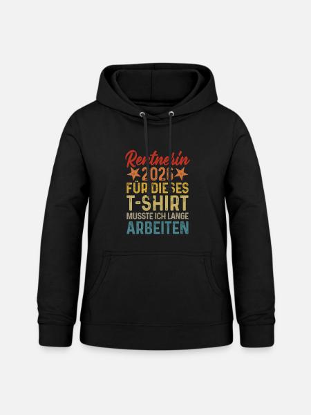 Rentnerin 2026  - Frauen Hoodie - Schwarz