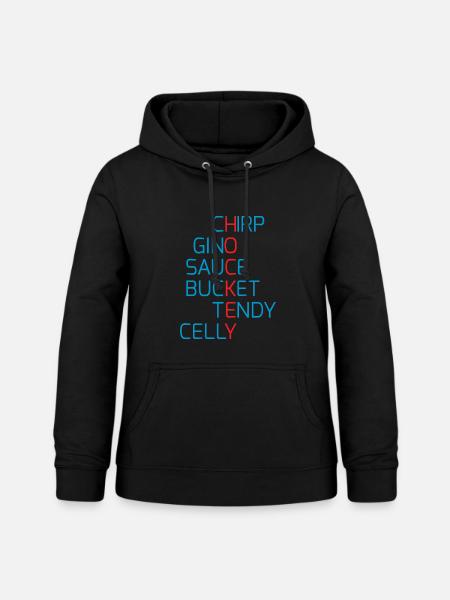hockey_talk_red_blue - Frauen Hoodie - Schwarz