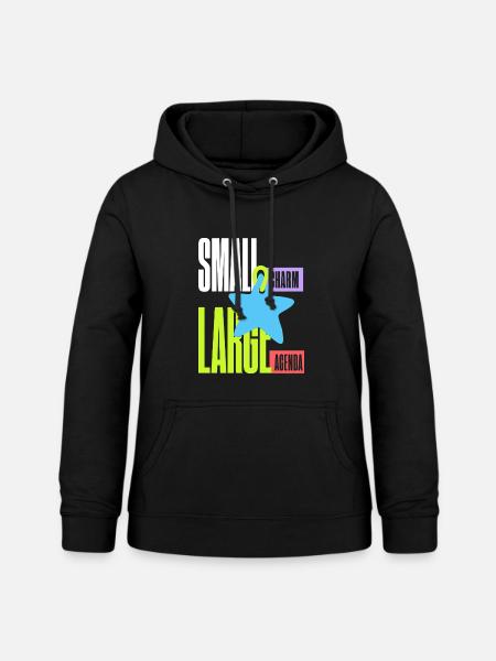 Sternanhänger – Small Charm Large Agenda - Frauen Hoodie - Schwarz