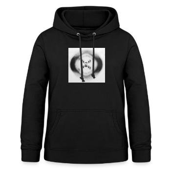 ADN double hélice - Sweat à capuche Femme - noir - Devant - AI Model Female 172 light (172cm)