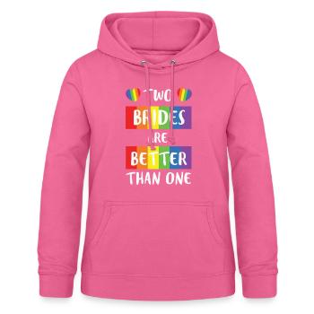 LBGT Flag Gay Pride Humain Deux mariées mieux que - Sweat à capuche Femme - rose - Devant - AI Model Female 172 light (172cm)