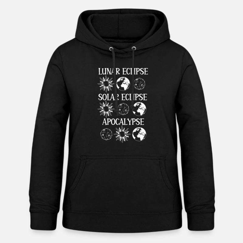 Lunar Eclipse Solar Eclipse Apocalypse - Women's Hoodie - black