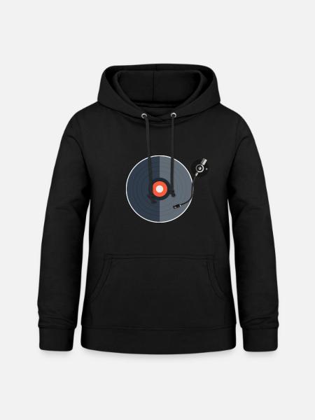 Vinyl - Frauen Hoodie - Schwarz