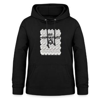 brebis galeuse - Sweat à capuche Femme - noir - Devant - AI Model Female 172 light (172cm)