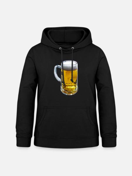 Bier Humpen - Frauen Hoodie - Schwarz