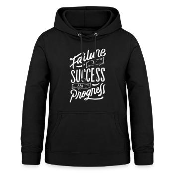 Failure Is Success In Progress - Women's Hoodie - black - Front - AI Model Female 172 light (172cm)