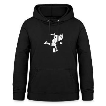 Vintage Bosseln Spruch Klootschiessen Boßeln Sport - Frauen Hoodie - Schwarz - Vorne - AI Model Female 172 light (172cm)
