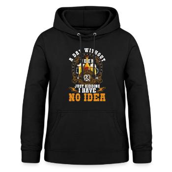 Beer drinkers booze humor pub - Women's Hoodie - black - Front - AI Model Female 172 light (172cm)
