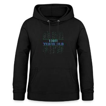 19th birthday 19 years old Binary Code Computer Science - Women's Hoodie - black - Front - AI Model Female 172 light (172cm)