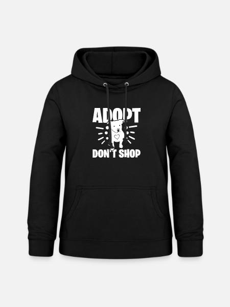 Adoptiere, kaufe nicht Pitbull - Frauen Hoodie - Schwarz