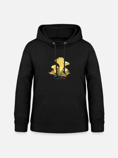 Pfifferling - Frauen Hoodie - Schwarz