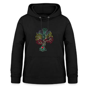 Baum des Lebens im Herzen der Natur - Frauen Hoodie - Schwarz - Vorne - AI Model Female 172 light (172cm)