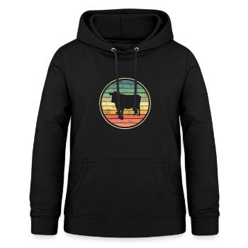 Vache Vaches - Sweat à capuche Femme - noir - Devant - AI Model Female 172 light (172cm)