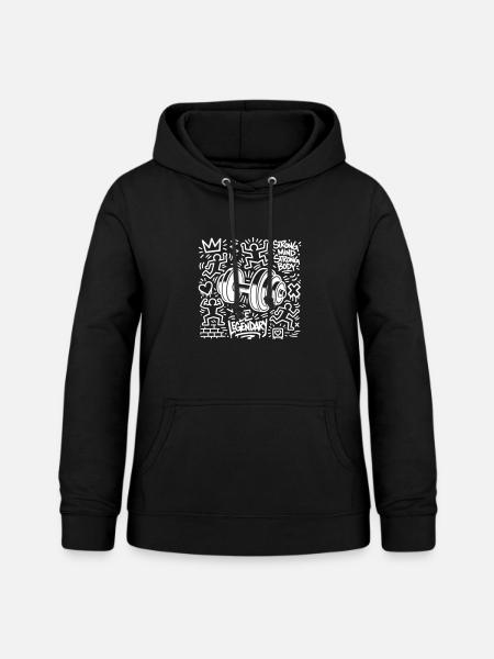 Fitness - Frauen Hoodie - Schwarz