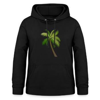 Palmen Baum Palmen - Frauen Hoodie - Schwarz - Vorne - AI Model Female 172 light (172cm)