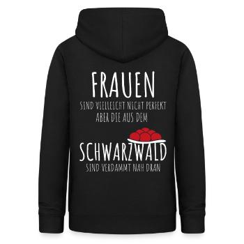 Schwarzwald Schwarzwald mädel Bollenhut - Frauen Hoodie - Schwarz - Hinten - AI Model Female 172 light (172cm)