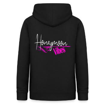 Ambiance de lune de miel - Sweat à capuche Femme - noir - Dos - AI Model Female 172 light (172cm)