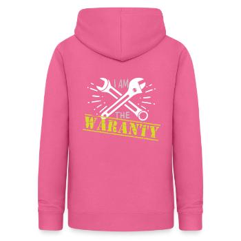 Witziges KFZ Mechaniker Garantie Shirt Werkzeug - Frauen Hoodie - Pink - Hinten - AI Model Female 172 light (172cm)