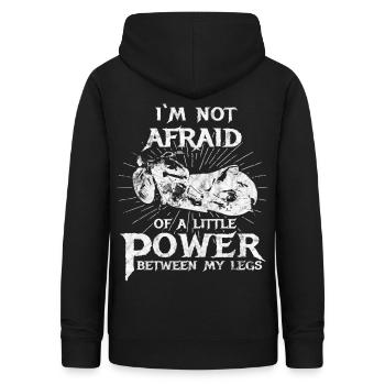 Motorrad Sprüche Rocker Damen distressed - Frauen Hoodie - Schwarz - Hinten - AI Model Female 172 light (172cm)