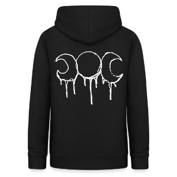 Triple Moon Göttin Witch Wicca Pagan Hecate Wicca - Frauen Hoodie - Schwarz - Hinten - AI Model Female 172 light (172cm)
