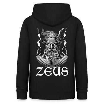 Zeus God Lightning Greek Mythology - Frauen Hoodie - Schwarz - Hinten - AI Model Female 172 light (172cm)