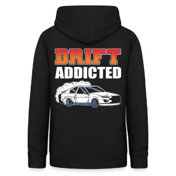 Drift Addicted Drifting Car Racing - Women's Hoodie - black - Back - AI Model Female 172 light (172cm)