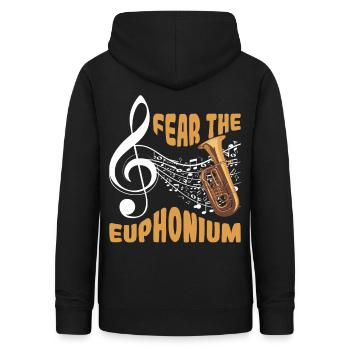 Euphonium Euphonium Player Brass Euphonist - Women's Hoodie - black - Back - AI Model Female 172 light (172cm)