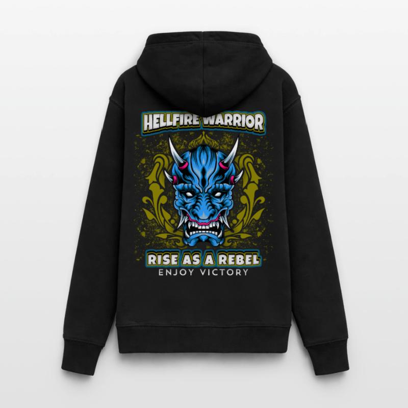 Devil Satan, Hellfire Warrior Saying, Comic Style Women's Hoodie